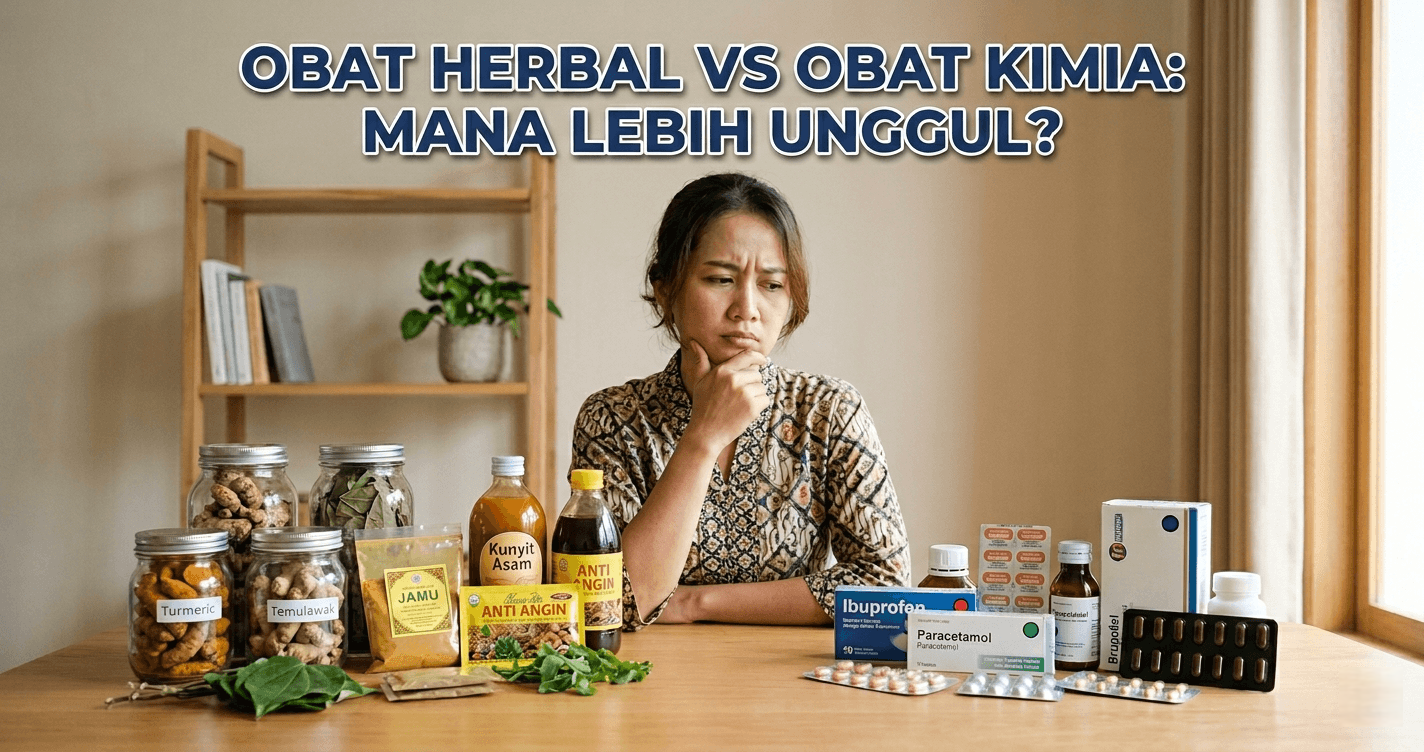 Gambar 1 - obat herbal vs obat kimia