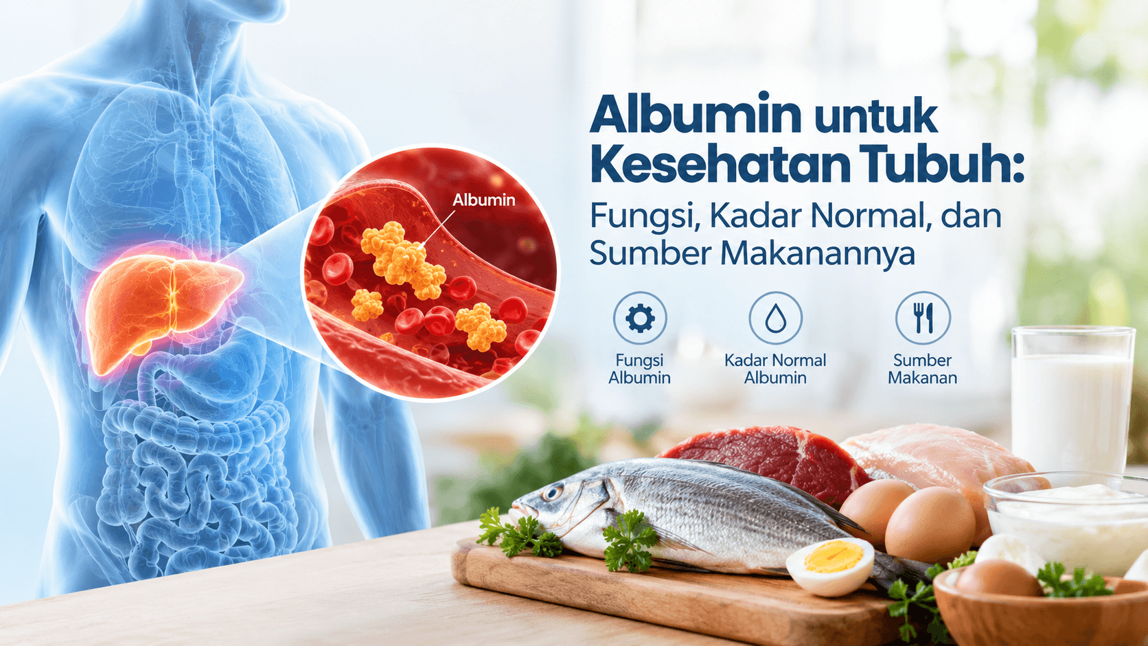 Gambar 1 - albumin untuk kesehatan tubuh