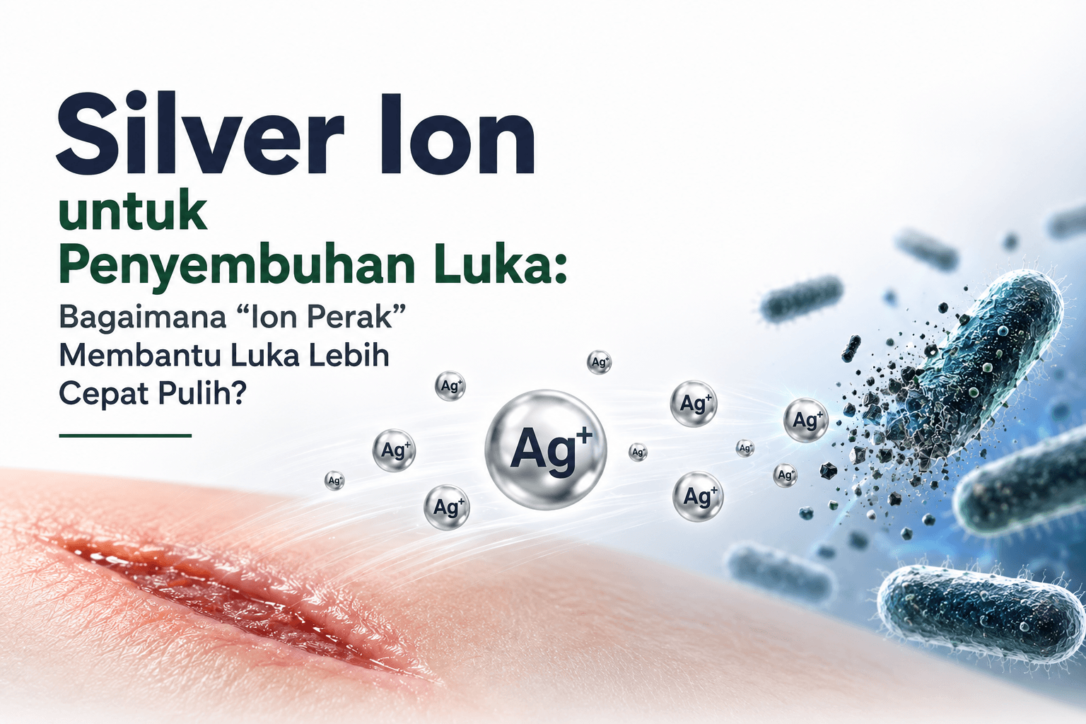 Gambar 1 - silver ion untuk penyembuhan luka